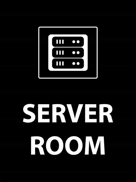 Server Room Sign – New Signs