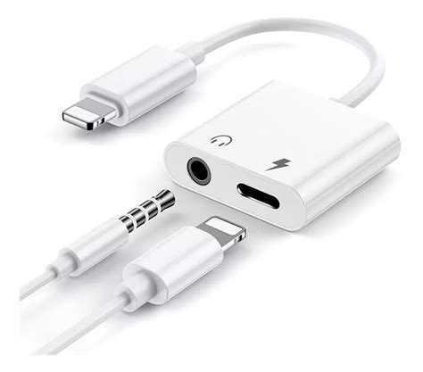 Iphone Lightning A Mm Adaptador Jack Auxiliar Aud Fonos Meses Sin