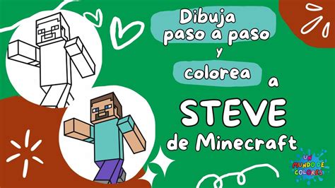 🎨 Dibuja Y Colorea A 🧨steve🎮 De Minecraft 💎🐷 Dibujo Paso A Paso FÁcil