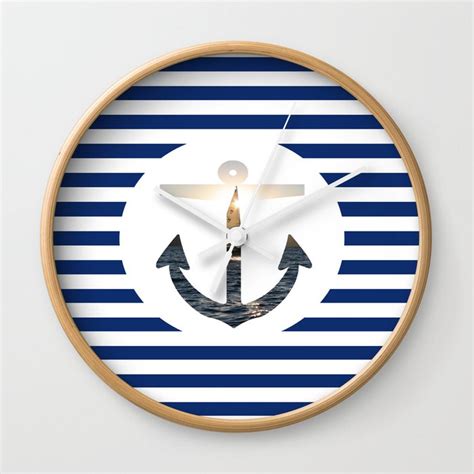 Nautical Anchor Wall Clock By D V I D Society