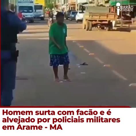 Homem Surtado Corre Atras Da Policia Uma Fac O E Foi Alvejado Pela