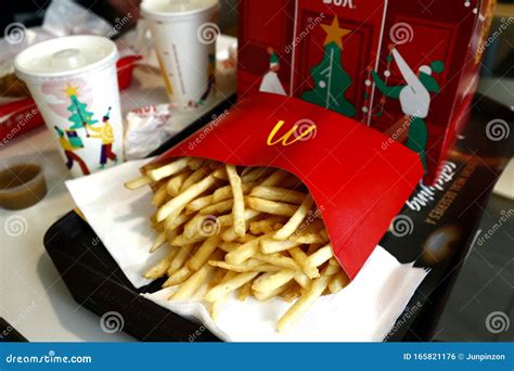 Extra Large Pouch Of Freshly Cooked French Fries Known As BFF Fries Editorial Photo ...