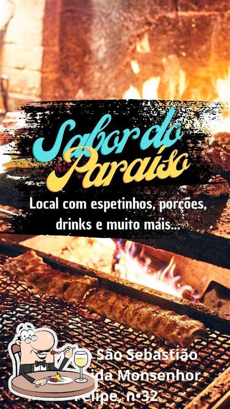 Menu em Quiosque Sabor do Paraíso pub Bar São Sebastião do Paraíso