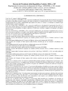 Decreto Del Presidente Della Repubblica 5 Ottobre Decreto Del