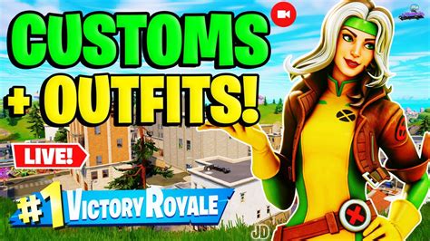 Live Fortnite Pt Customs Games Duos Outfits Valendo Skin De V