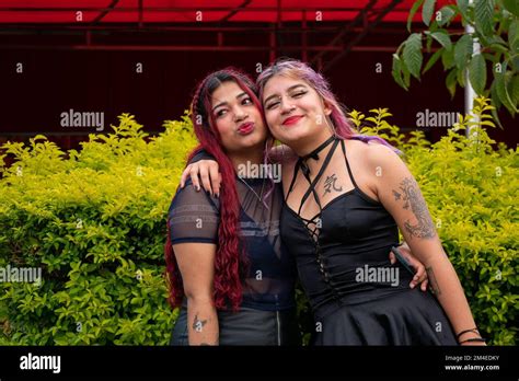 Medellin Antioquia Colombia November 14 2022 Young Colombian Women