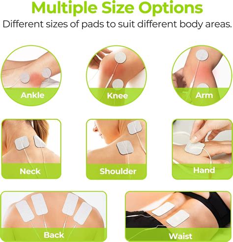 AUVON TENS Unit Replacement Pads Combination Set 20 Packs Multiple