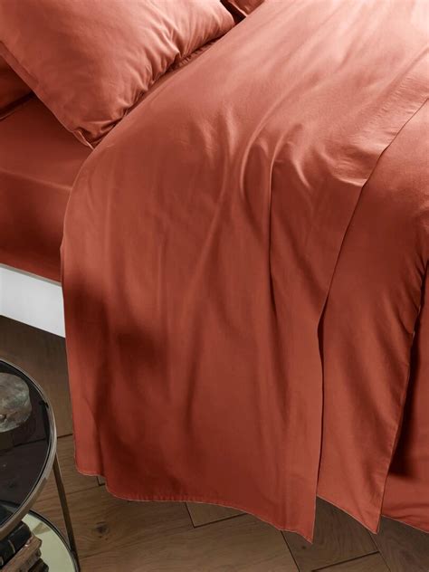 Drap plat coton lavé Terracotta Kiabi 42 00