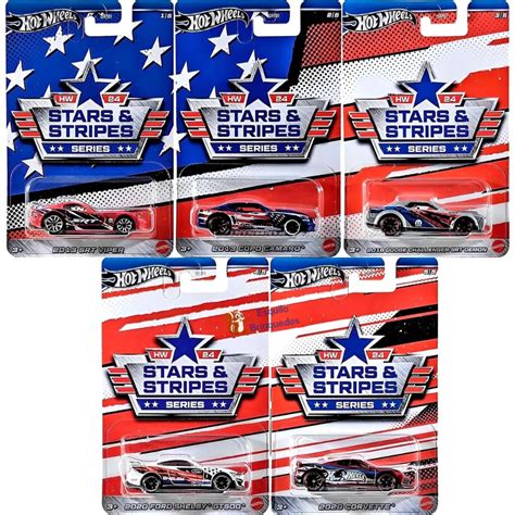 Hot Wheels Stars And Stripes Set Completo Shopee Brasil