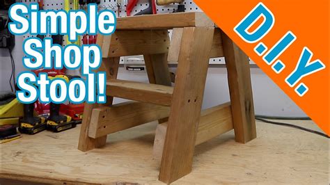 How To Build Your Own Simple Shop Stool From Reclaimed Lumber 2x4s