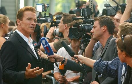 Us Actor Arnold Schwarzenegger Actress Kristanna Editorial Stock Photo ...