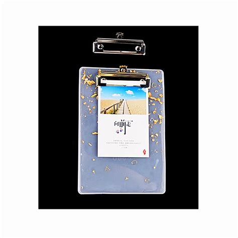 Silicone Mould Clipboard Small With 1 Gold 1 Silver Splint