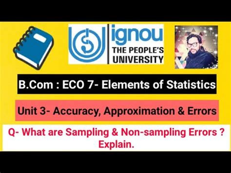 Ignou Eco Elements Of Statistics Unit Q What Are Sampling