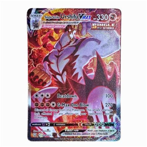 Pokemon Tcg Single Strike Urshifu Vmax 168163 Battle Styles Alternate Art Nm Ebay