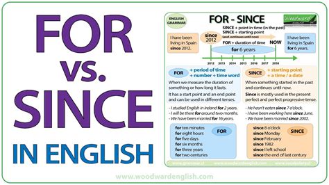 For Vs Since In English Grammar Lesson Youtube