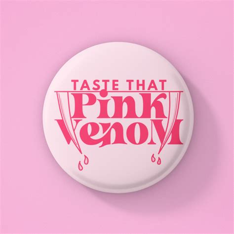 Blackpink Pink Venom Badge Thekfandomstore