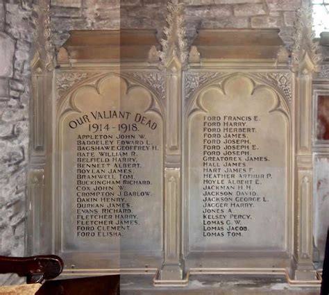 War Memorial - Chapel en le Frith, Derbyshire, England