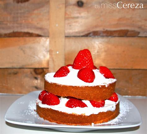 Miss Cereza Naked Cake De Fresas Con Nata