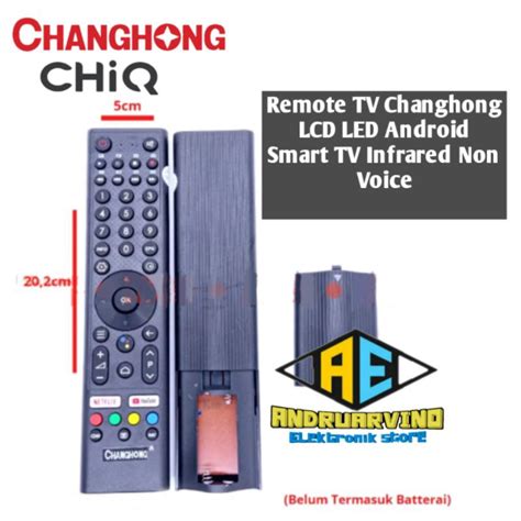 Jual Remote TV Changhong Chiq LCD LED Android Smart TV Infrared Non