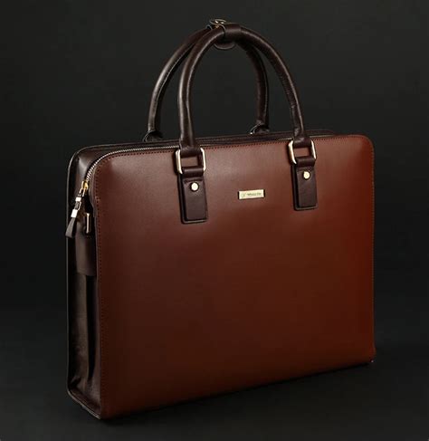 Italian Leather Bags Genuine Leather Briefcase Men Document Briefcase ...