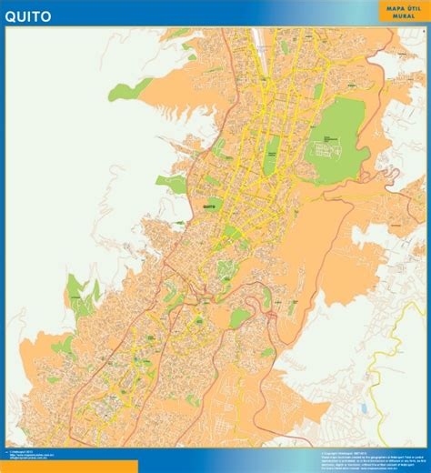 Quito Wall Map Wall Maps Of He World