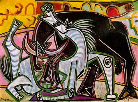 Luz Y Arte Corrida De Toros De Pablo Picasso Del Año 1934