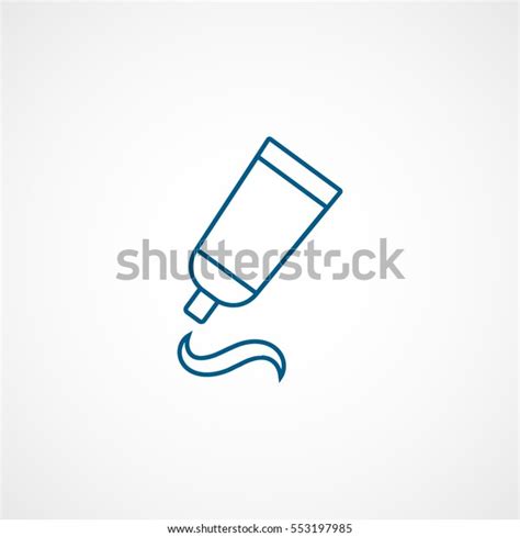 Medical Ointment Blue Line Icon On Stock Vector Royalty Free