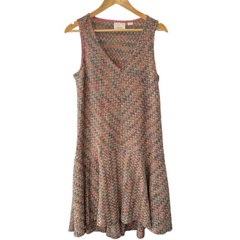 Anthropologie Maeve Westwater Dress Womens Medium Sleeveless Knit