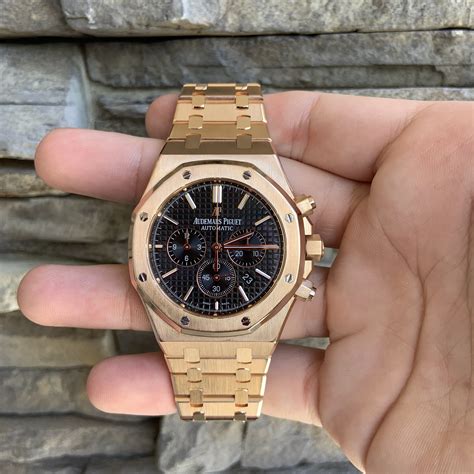 Audemars Piguet Royal Oak Chrono In Rose Gold Repsguide