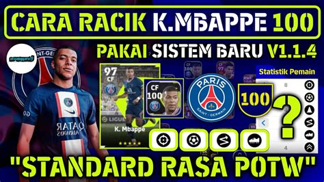 Tutorial Cara Meracik K Mbappe Menjadi Max Rating Pakai Sistem Baru