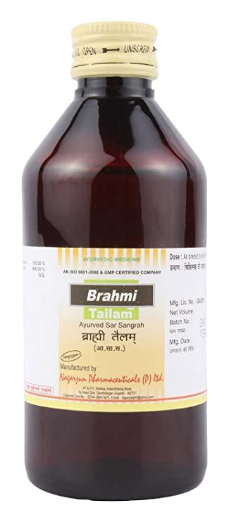 Nagarjun Herbal Care Brahmi Tailam 200 Ml Amazon In Health