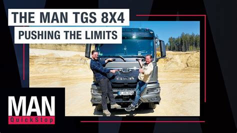 Pushing The Limits Testing The Man Tgs 8x4 Tipper Man Quickstop