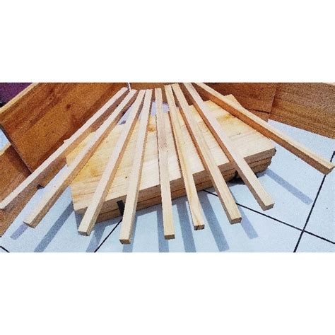 Jual Stick Kayu Reng Kayu Jati Belanda X X Cm Sudah Di Amplas Halus