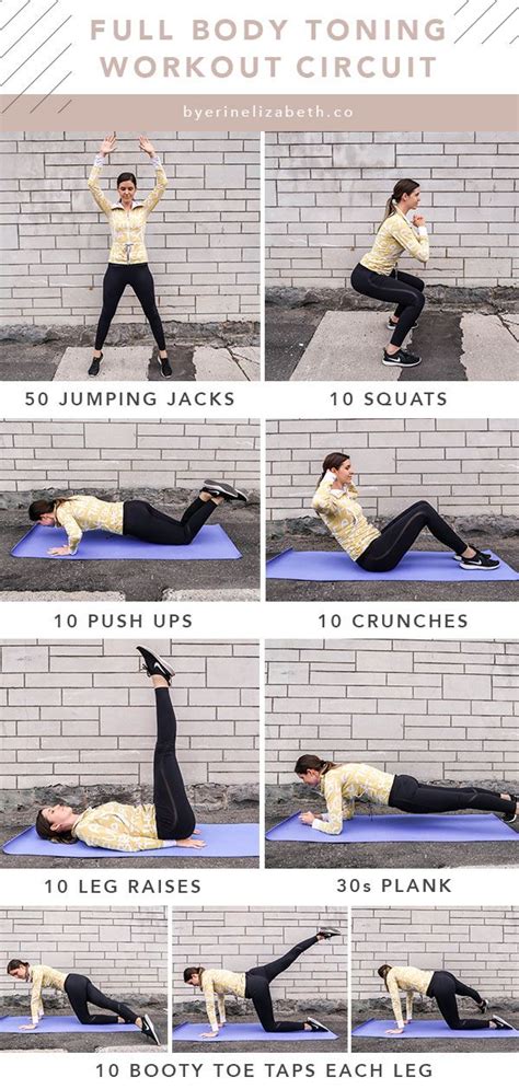 Full Body Circuit Workout At Home With No Equipment Needed Full Body