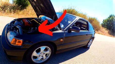 Honda Crx Swap K Mais De Cavalos Youtube