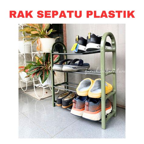 Rak Sepatu Rotan Plastik Tabitha Shoe Rack Lazada Indonesia