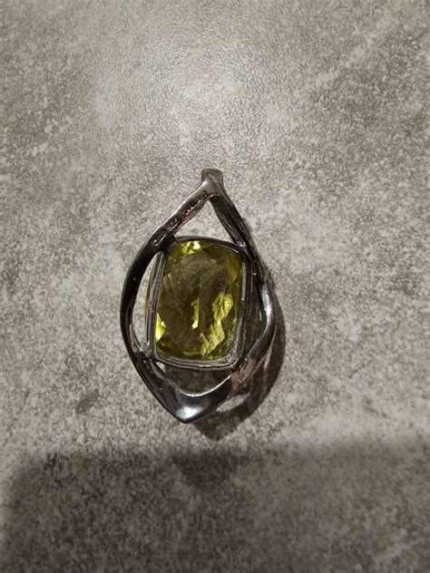 Sterling Silver Lemon Quartz Pendant Ebay