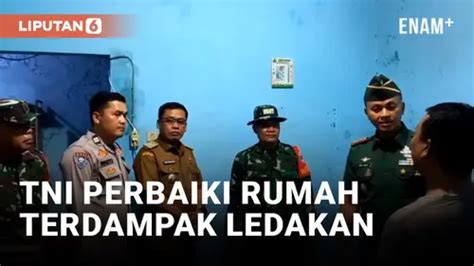 VIDEO TNI Mulai Proses Perbaikan Rumah Warga Yang Rusak Akibat Ledakan