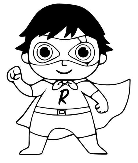 Red Titan Ryan Coloring Page Download Print Or Color Online For Free