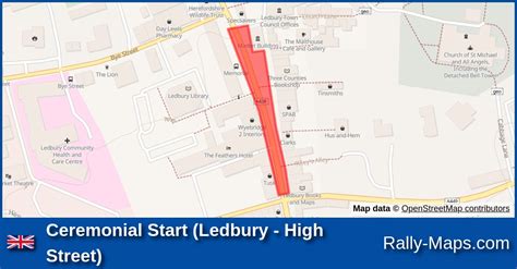 Ceremonial Start Ledbury High Street Stage Map Shires Stages