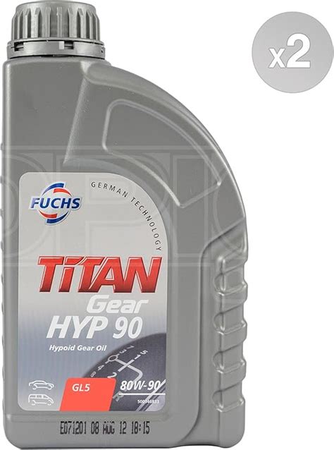 Amazon Fr Fuchs Titan Gear Hyp Huile D Engrenage Hypo De Gl W