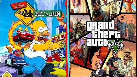 The Simpson Hit And Run Grand Theft Auto V Modo Historia Pc Youtube