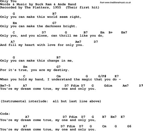 Only You Guitar Chords
