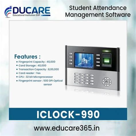 ESSL Iclock 990 Finger RFID Biometric Time Attendance Cum Access