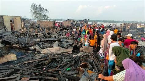 Kebakaran 59 Rumah Di Kampung Nelayan Asahan Warga Ramai Ramai