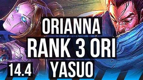 ORIANNA Vs YASUO MID Rank 3 Ori 6 2 8 Dominating TR Challenger