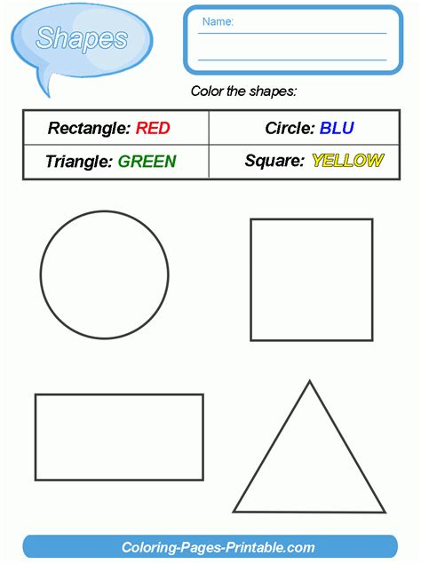 Find And Color Shapes Worksheets Easy Peasy And Fun Membership Worksheets Library