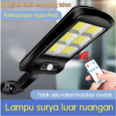 Jual Lampu Tenaga Surya Outdoor Lampu Jalan Pagar Taman Bohlam Led