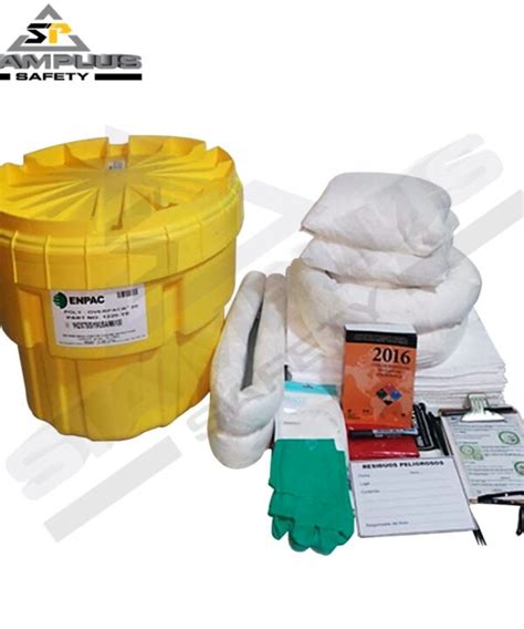 Kit Antiderrame Hidrocarburos Overpack De 50 Gl Siamplus Safety