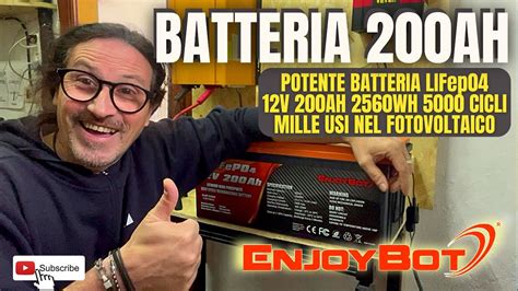 POTENTISSIMA BATTERIA Enjoybot Camping 1k Faidate Fotovoltaico K